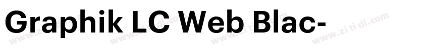 Graphik LC Web Blac字体转换